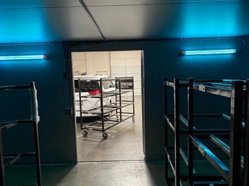 2020 AMC Mortuary Cooler, Rack Systems, and Scissor Lift System Package