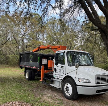 2021 Petersen TL3 Trash Truck Grapple Loader mounted on 2021 Freightliner M2 106 Chassis
