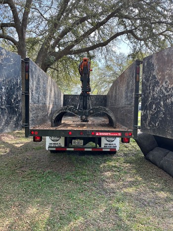 2021 Petersen TL3 Trash Truck Grapple Loader mounted on 2021 Freightliner M2 106 Chassis