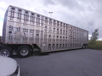 2012 MERRITT 48’ LIVESTOCK SEMI TRAILER, VIN 1MT2N4824CH022510